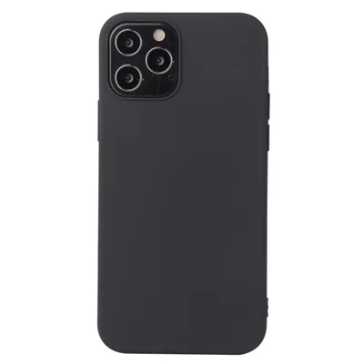 För iPhone 14 Pro Max 6,7 tum Matt TPU Telefon Slagfast Skal Antiskråmskyddsskydd - Svart
