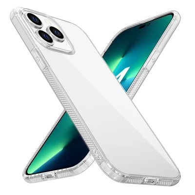 Pour Iphone 14 Pro Max 6,7 Pouces Clean Clear TPU TPU Couverture du Couverture du Couverture du Torth Avec la Protection Airbag - Transparent