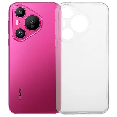 For Huawei Pura 70 Clear Case Watermark-Free TPU Phone Cover Glossy Surface