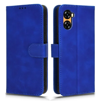 For Umidigi G3 / G3 Max / G3 Plus Case Skin-Feel Leather Phone Cover - Blue