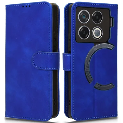 For Infinix GT 20 Pro 5G Case Skin-Feel Leather Phone Cover - Blue