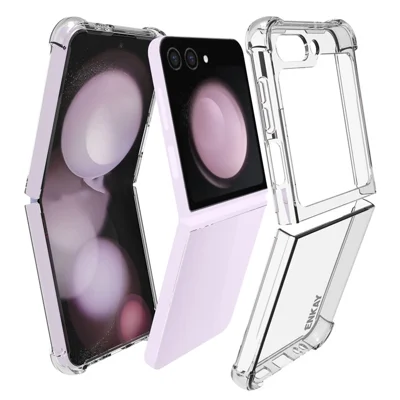 ENKAY HAT PRINCE For Samsung Galaxy Z Flip7 FE 5G / Z Flip6 5G Case Anti-Slip Protective Phone Cover HD Clear