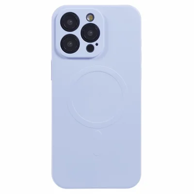 For iPhone 15 Pro Max Case Anti-Kras TPU Hoesje Compatibel met MagSafe - Lichtpaars