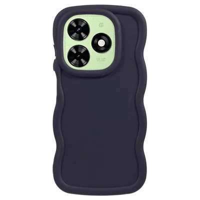 XL Series For TECNO Spark Go 2024 4G / Infinix Smart 8 4G Case TPU Phone Cover Wave Edge - Black