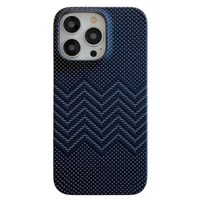 For iPhone 14 Pro Case Water Transfer Printing Anti-scratch PC Phone Cover - Black Wave
