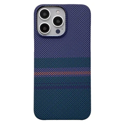 For iPhone 14 Pro Case Water Transfer Printing Anti-Scratch PC Phone Cover - Aurora Pattern