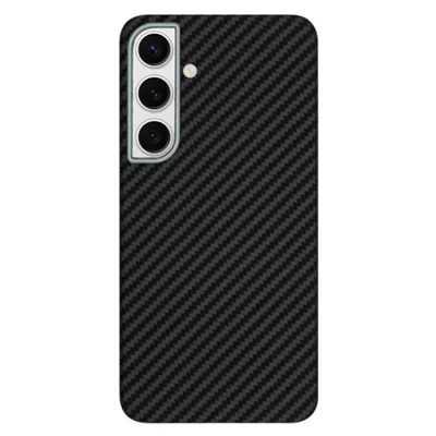 KZDOO For Samsung Galaxy S24 Aramid Fiber Case Super Slim Strong Protective Phone Cover - Black