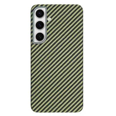 KZDOO For Samsung Galaxy S24+ Case Aramid Fiber Anti-Drop Phone Cover - Green