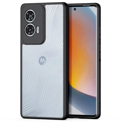 DUX DUCIS Aimo Series For Motorola G96 5G / Edge 50 Fusion Case TPU+PC Drop-Proof Shell (REACH Certification) - Black