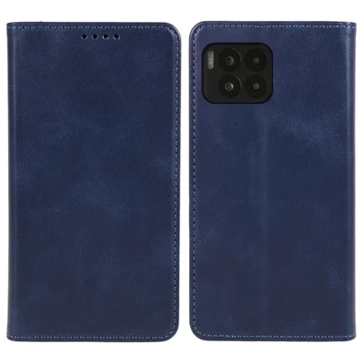 For T-Mobile REVVL 7 Pro / T Phone 2 Pro Case Leather Phone Cover Viewing Stand Magnetic Close - Blue