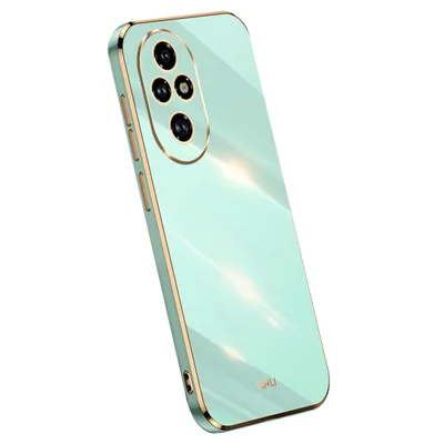 XINLI Fodral för Honor 200 Pro 5G Mjukt TPU Elektropläterat Skyddsfodral för Telefon - Turkos