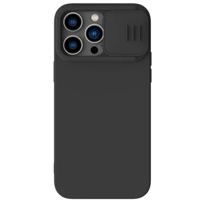 NILLKIN For iPhone 14 Pro 6.1 inch Slide Camera Protection Phone Case Anti-scratch PC + Silicone Cover - Black