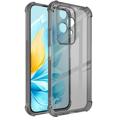 IMAK For Honor 200 Lite Case Four Corners Airbag Soft TPU Phone Cover - Transparent Black