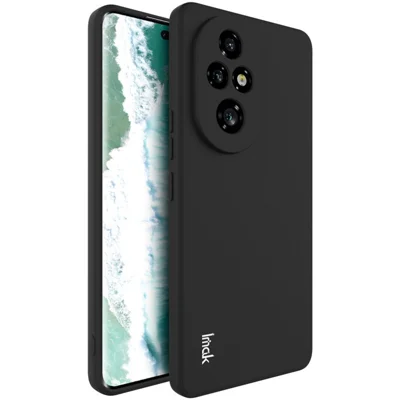 IMAK UC-4 Series for Honor 200 Pro 5G Case Soft TPU Phone Cover Straight Edge - Black