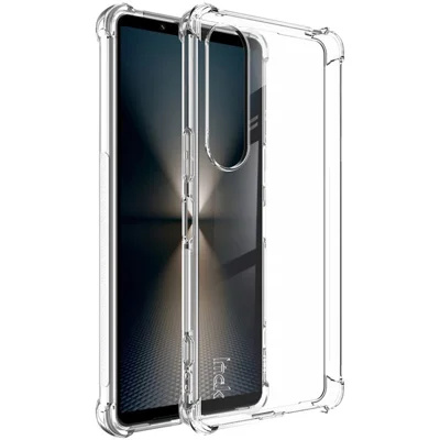 IMAK för Sony Xperia 1 VI skal TPU mobilskal Fyrkantsluftkudde - Transparent