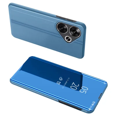 For Xiaomi Poco F6 5G / Redmi Turbo 3 5G Flip Leather Cover with Stand Full Body Protective Phone Case - Blue