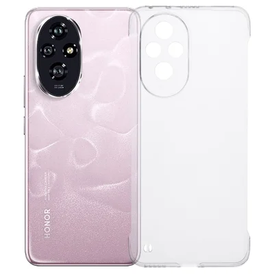 For Honor 200 5G Case Clear Shockproof Frameless Hard PC Phone Cover
