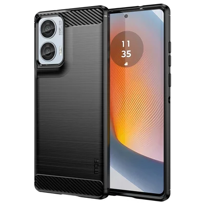 MOFI JK TPU Series-1 For Motorola Edge 50 Fusion 5G Case Brushed TPU Soft Phone Cover - Black
