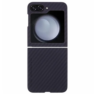 X-LEVEL For Samsung Galaxy Z Flip7 FE 5G / Z Flip6 5G Mobile Phone Case Carbon Fiber Texture PC Mobile Phone Back Cover