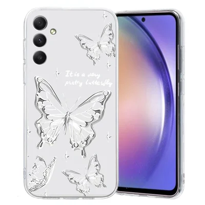 For Samsung Galaxy A35 5G Case Pattern Printing Protective TPU Phone Cover - Butterfly