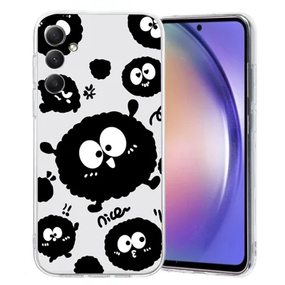 Futera na Samsung Galaxy S24 FE, miękka obudowa TPU z nadrukiem, cienka pokrowiec na telefon - Czarne Brykiety