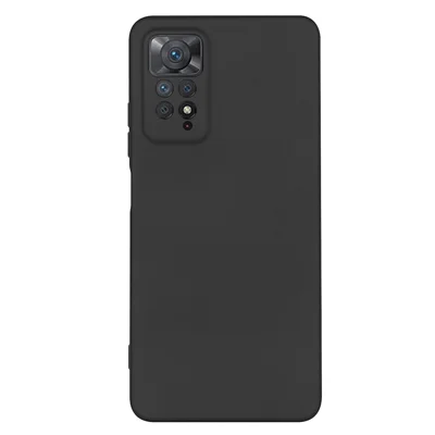 For Xiaomi Redmi Note 11 Pro 4G (Mediatek) / Xiaomi Redmi Note 11 Pro 5G (Qualcomm) Shockproof Cases 2.2mm TPU Phone Cover Protective Slim Case - Black