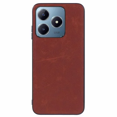 Futera na Realme Note 60x 4G / C63 4G / C61 4G Skóra + PC + TPU Pokrowiec na Telefon Staromodny Ochronny - Brązowy