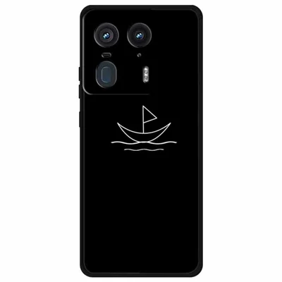 غطاء هاتف أنيق بسيط لهاتف Motorola Edge 50 Ultra 5G / Moto X50 Ultra 5G، غطاء هاتف من مادة TPU - قارب شراعي