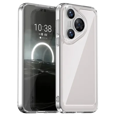 For Huawei Pura 70 Case Electroplated Buttons Ultra-Clear Phone Cover (Big Rear Lens Hole)