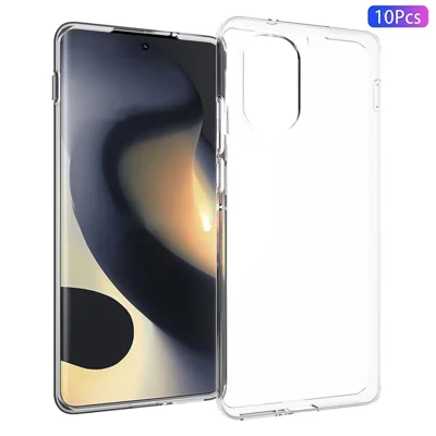 10Pcs / Pack For Motorola Edge (2024) 5G Case TPU Transparent Cover Watermark-Free