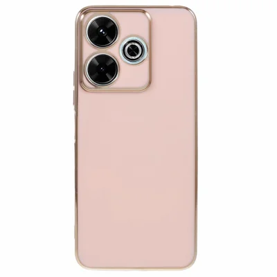For Xiaomi Redmi 13 5G / 13 4G / Note 13R 5G Case TPU 6D Electroplating Phone Cover Shock-Absorption - Pink