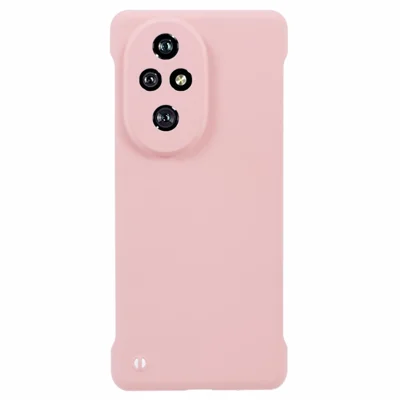 For Honor 200 Pro 5G Frameless Case Hard PC Slim Minimalist Phone Cover Skin-Touch - Pink