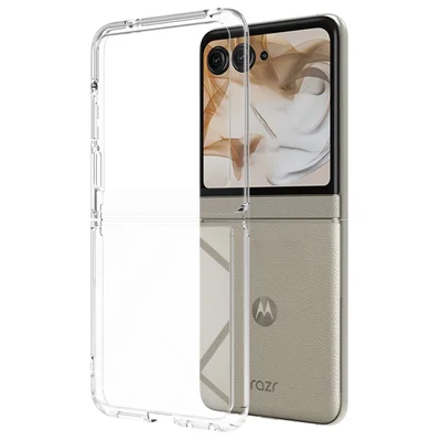 Clear Case For Motorola Razr 70 / 60 / 50 5G / Razr 2026 / 2025 / 2024 Integrated TPU+Acrylic Phone Cover