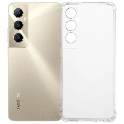 For Realme C65 4G Phone Case Reinforced Four Corner Anti-Drop Clear TPU Cover