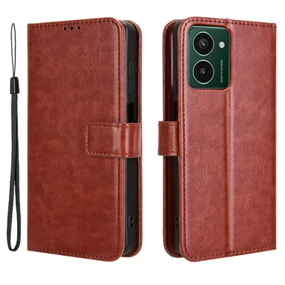 Voor HMD Pulse / Pulse Pro / Pulse+ Leren Telefoonhoes Portemonnee Crazy Horse Structuur - Bruin