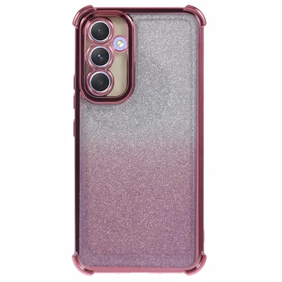 Samsung Galaxy A53 5G hoesje Glitter TPU telefoonhoes vier hoeken anti-val - Roze