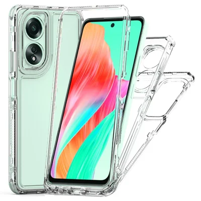 For Oppo A18 4G / A38 4G Case Acrylic+TPU 3-in-1 Mobile Phone Cover