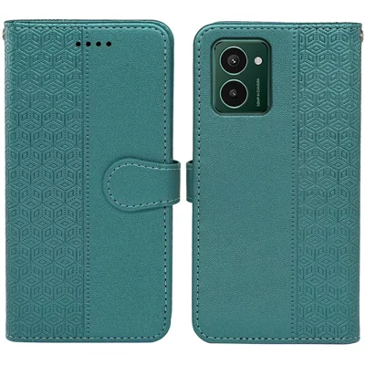Voor HMD Pulse Pro Stootvaste Hoes Leren Portemonnee Telefoonhoes - Groen