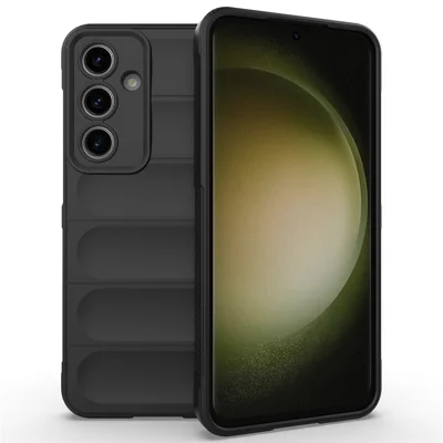 Etui do Samsung Galaxy S24 FE, miękkie etui TPU odporne na upadki - Czarny