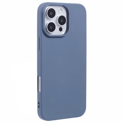 X-LEVEL For iPhone 16 Pro Max Case Soft TPU Anti-Scratch Fiber Lining Phone Cover - Grey