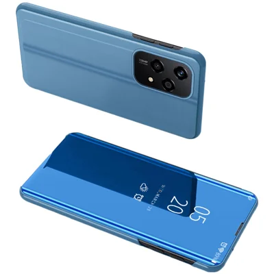 For Honor 200 Lite Flip Leather Cover with Stand Full Body Protective Phone Case - Blue