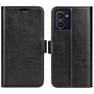 For HMD Pulse / Pulse+ / Pulse Pro Wallet Case Crazy Horse Texture Leather Stand Phone Cover - Black