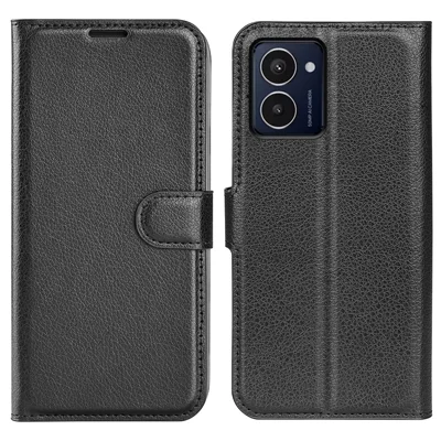 For HMD Pulse / Pulse+ / Pulse Pro Case Litchi Texture Leather Wallet Phone Cover - Black