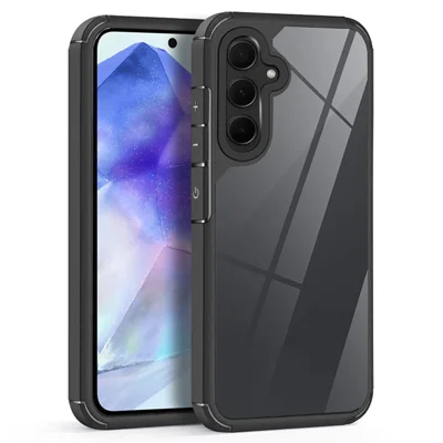 Voor Samsung Galaxy A55 5G hoesje met valbescherming PC+TPU telefoon achterkant