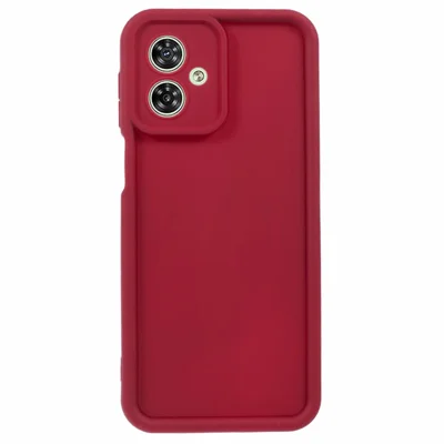 Voor Motorola Moto G54 5G hoesje met fijne gaatjes, zacht TPU telefoonhoesje - Rood