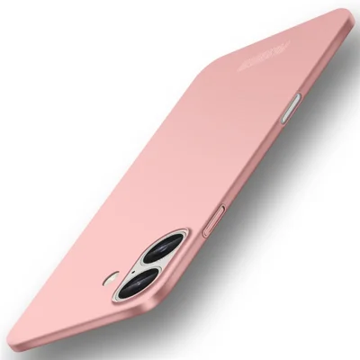 PINWUYO PC Series for iPhone 16 Plus Case Hard PC Matte Mobile Phone Cover - Rose Gold