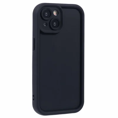 For iPhone 13 Phone Case Drop Protection TPU Cell Phone Cover - Black