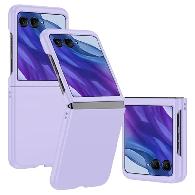 For Motorola Razr 50 Ultra 5G Case Skin-Touch Rubberized Hard PC Phone Cover - Light Purple