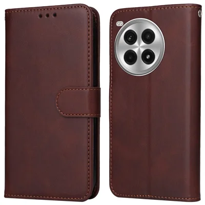 For OnePlus Ace 3 Pro 5G Case Wallet PU Leather Folio Flip Phone Cover - Brown