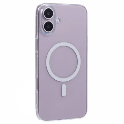 X-LEVEL For iPhone 16 Plus Magnetic Case Slim Shockproof Hard PC Clear Phone Cover - Transparent